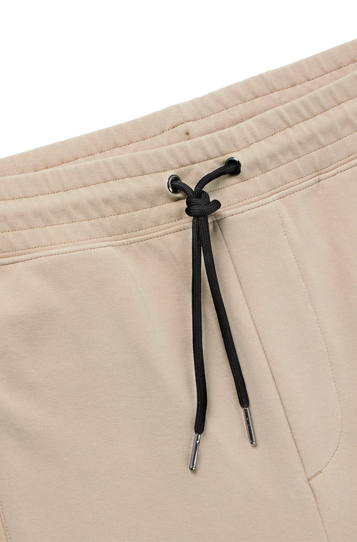 Calça de fato de treino HUGO vermelha em algodão elástico com logótipo em camadas