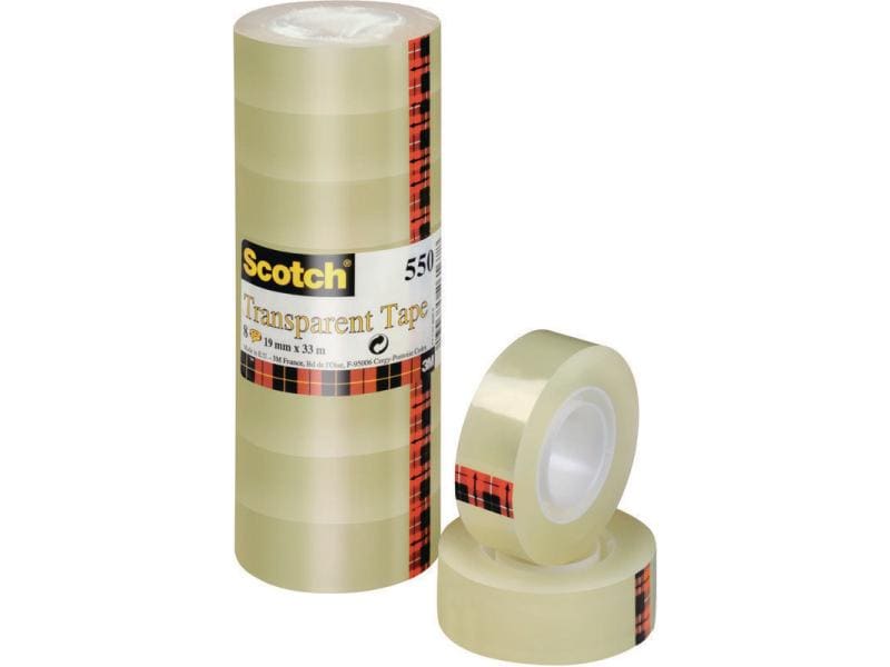 Scotch Klebeband 19 mm x 33 m, Transparent Transparentes Klebeband