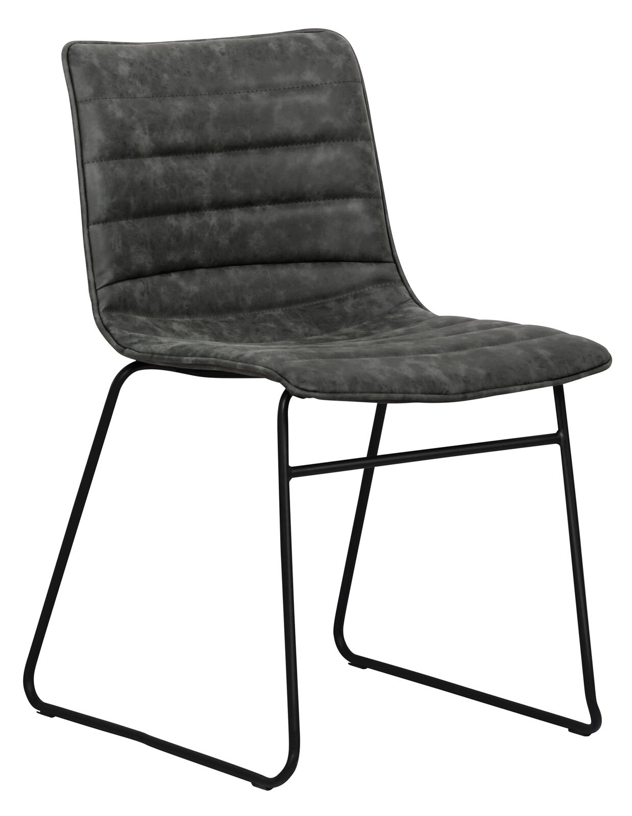 Esszimmerstuhl CARTER 4er Set 45 x 80 cm grau