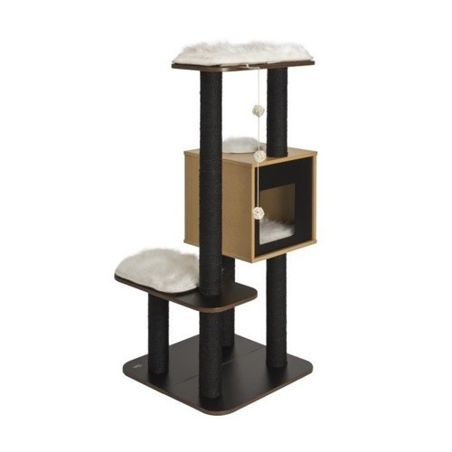 Arranhador Vesper High Base Preto para Gatos