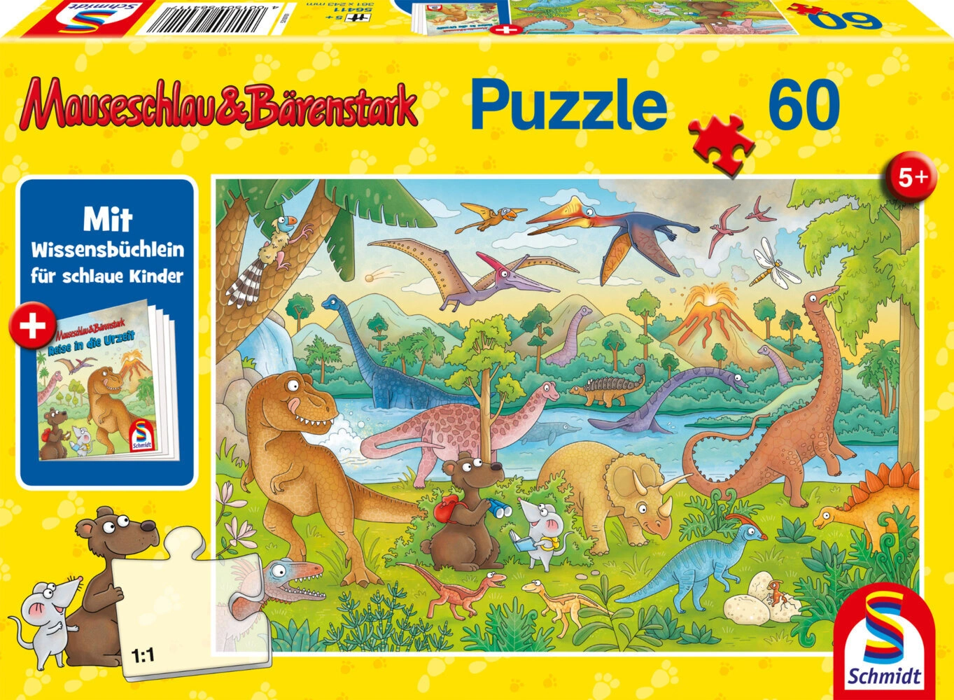 Schmidt Puzzle - Reise in die Urzeit (Kinderpuzzle)