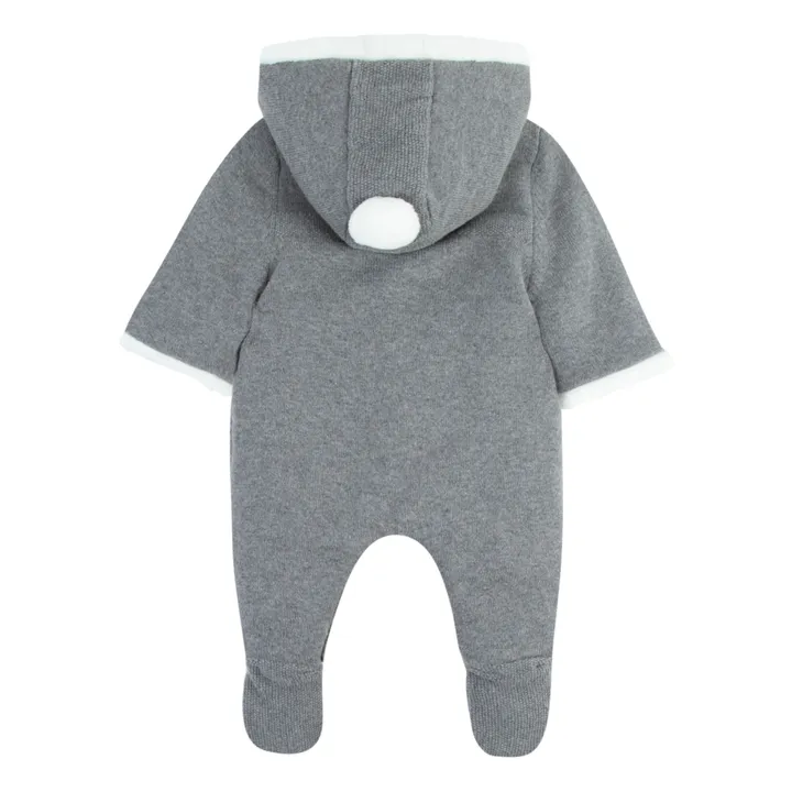 Tartine et Chocolat Pilote Coton et Laine Fourré Façon Fourrure | Gris anthracite