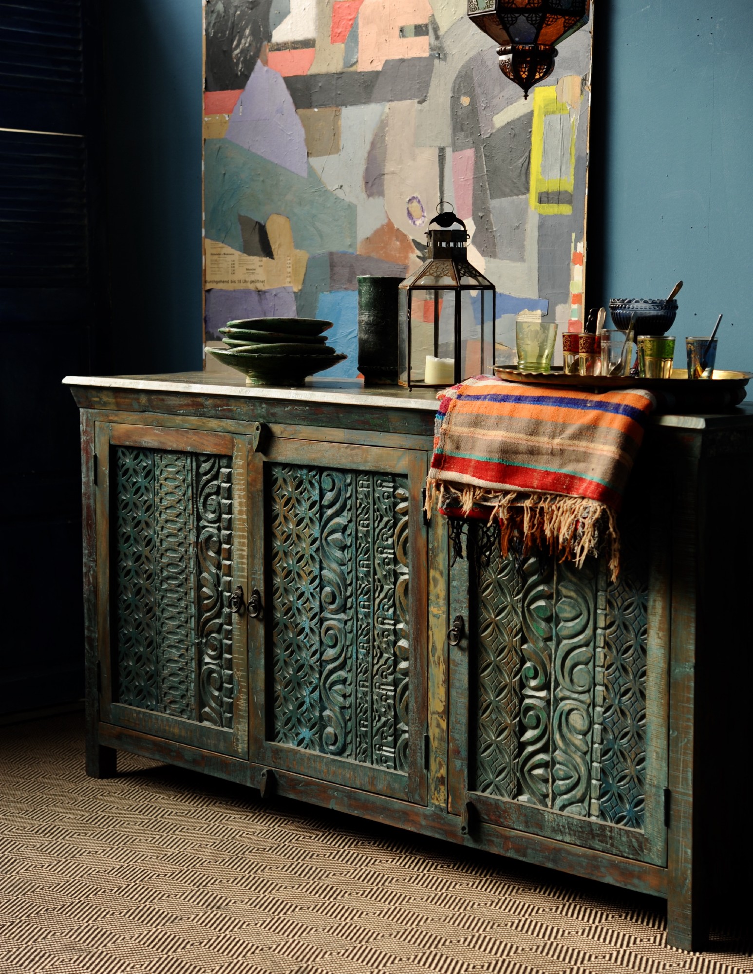 Sideboard 'Mendawa', natur, T 45 cm, B 168 cm, H 90 cm von fischer's lagerhaus