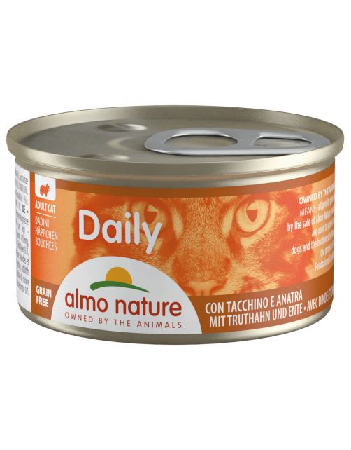 Almo Nature Cat Blik Daily Menu Blokjes 85 g - Kattenvoer