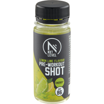 NXT Level Lemon Lime Flavour Pre-Workout Shot 60 ml
