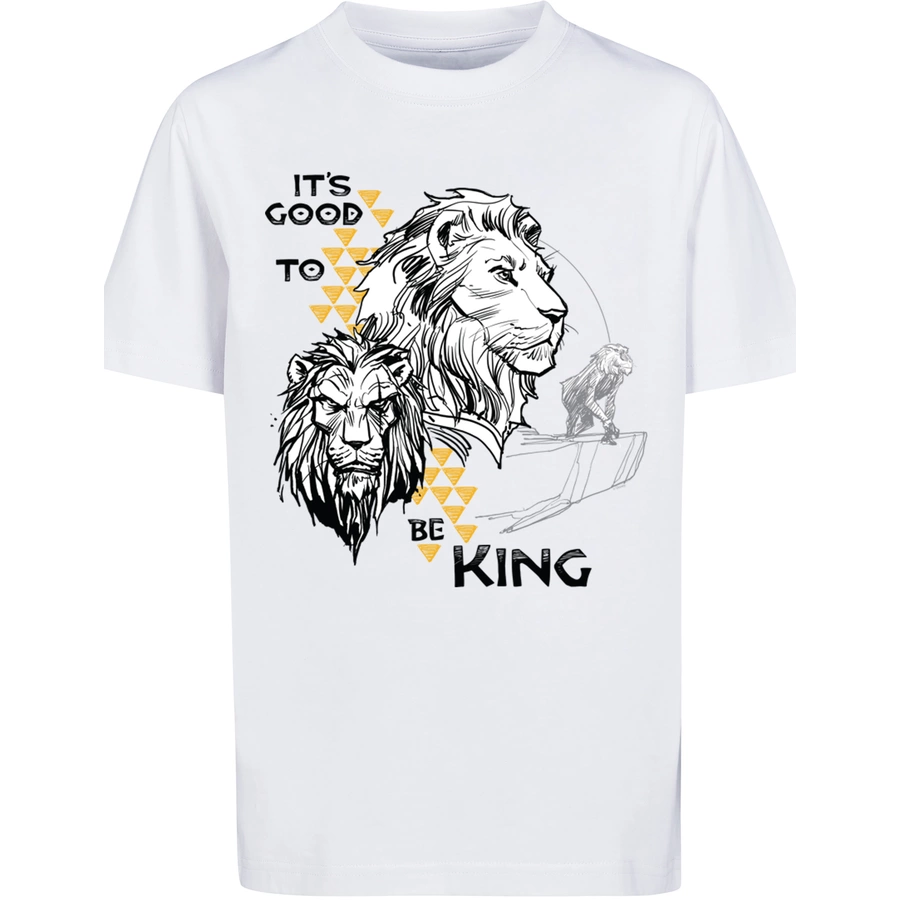 F4NT4STIC T-Shirt  König der Löwen Movie It's Good To Be King weiß