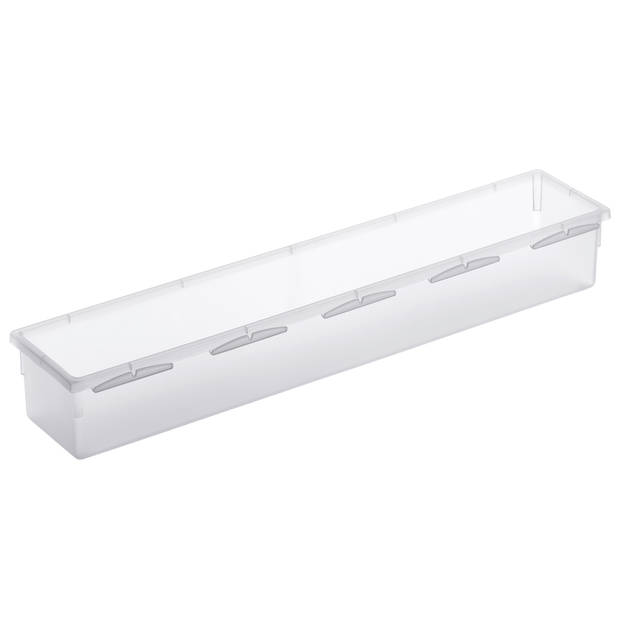 Rotho Basic organizer voor lade inrichting - 38 x 8 cm - transparant