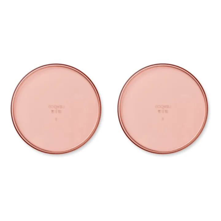 Liewood Assiettes Uma en tritan-set de 2 | Rose