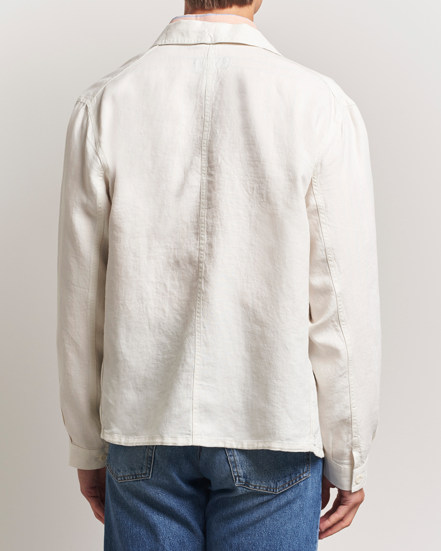 Polo Ralph Lauren Chore Linen Shirt Jacket Antique Cream