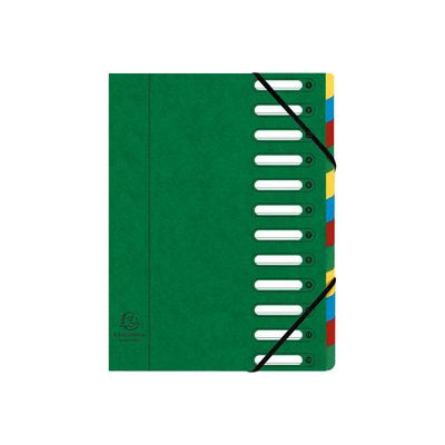 Exacompta Harmonika - Trieur à fenêtres 12 positions - vert
