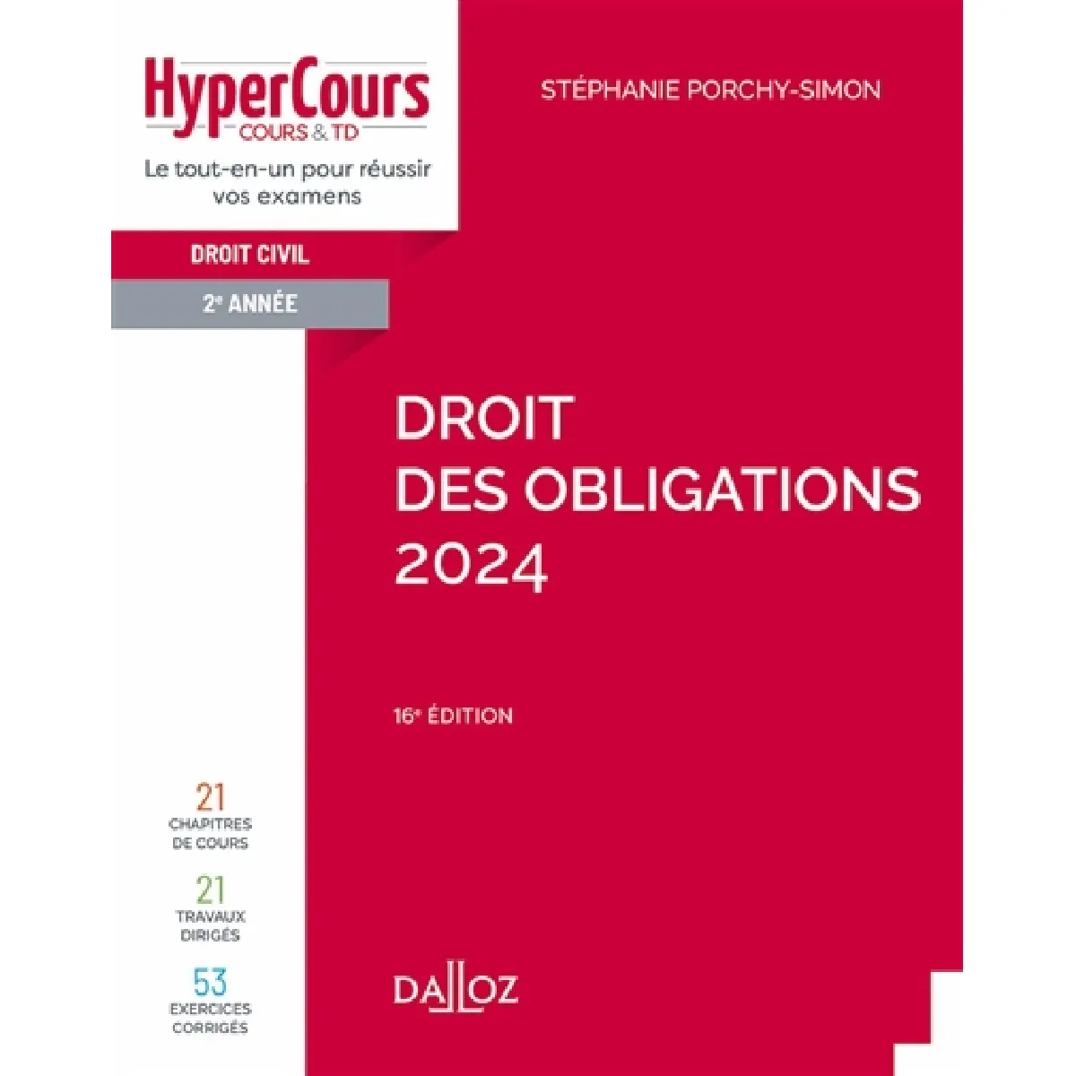 Droit des obligations 2024 : droit civil 2e année · Occasion
