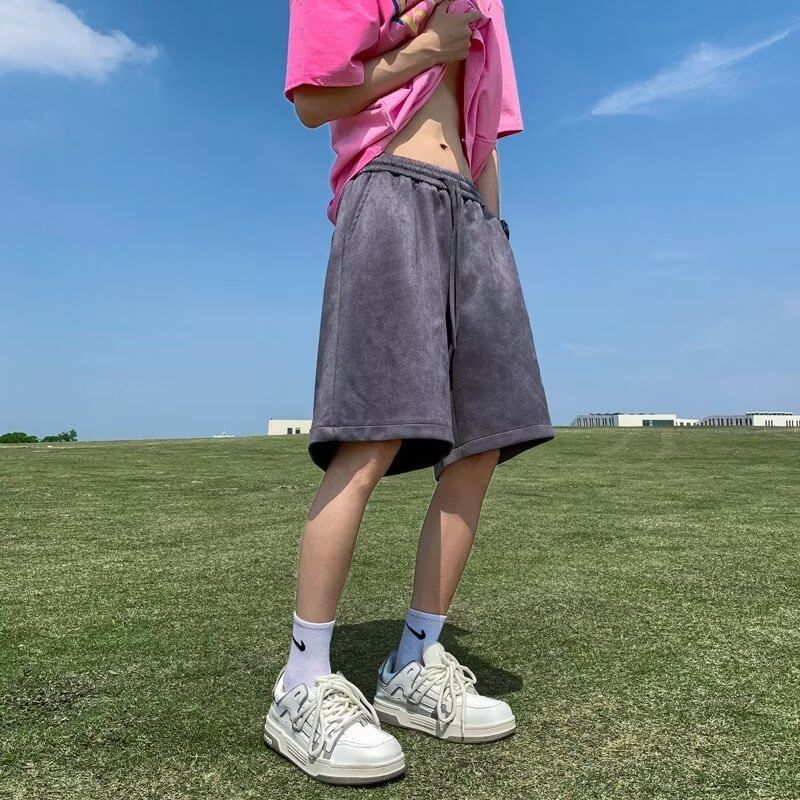 Urtishia - Effen shorts met trekkoordtaille