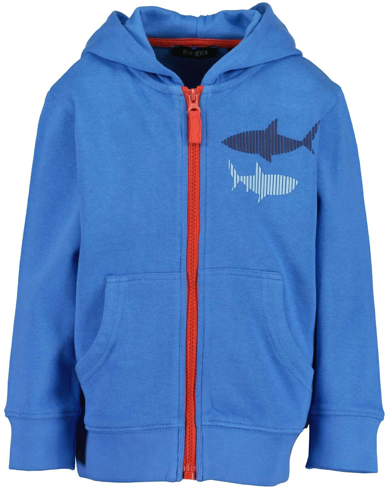 Kapuzen-Sweatjacke SHARKTASTIC in blau
