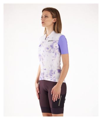 Maillot Manches Courtes Femme Santini Marble Violet