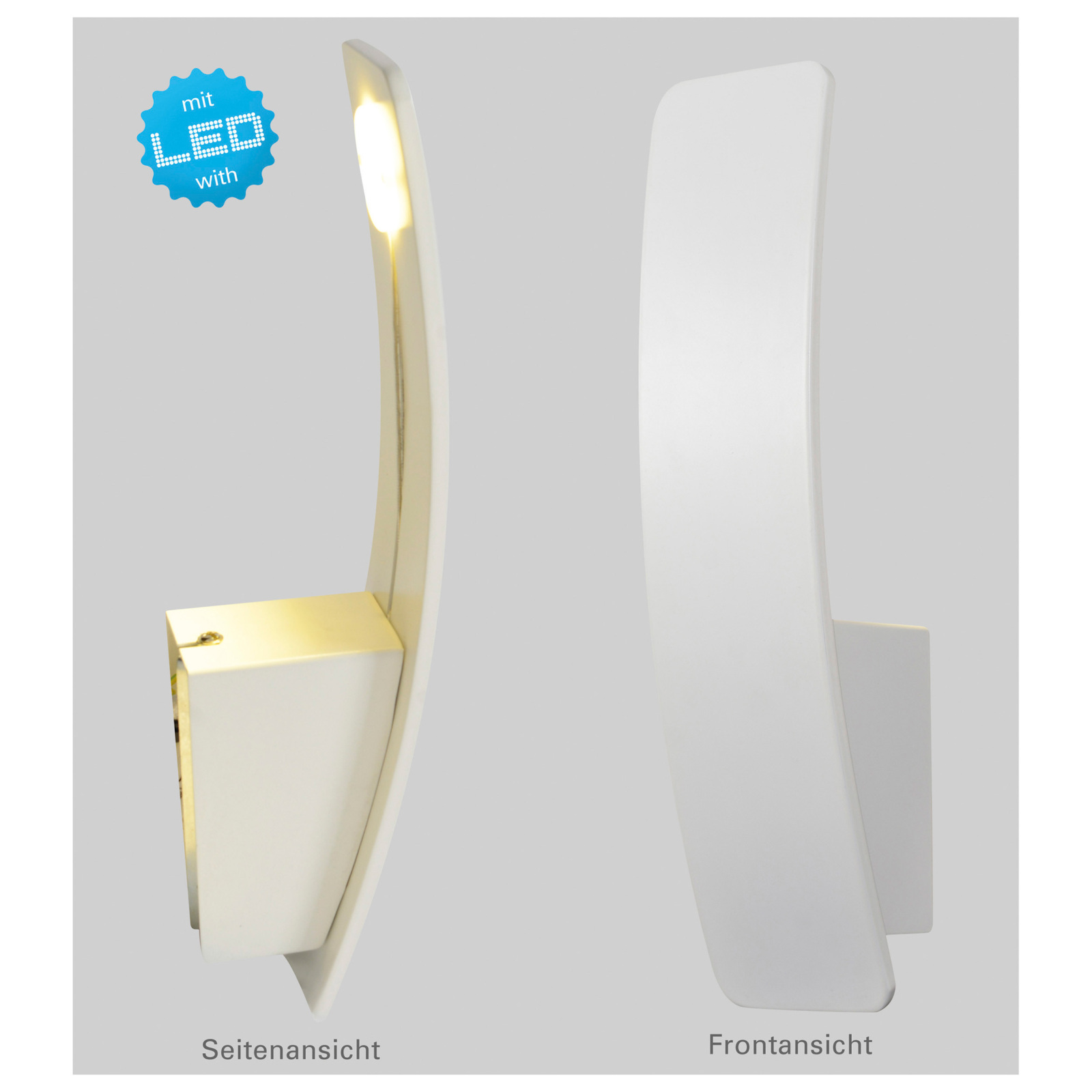 LED-Wandleuchte STAN - weiß - 30 cm
