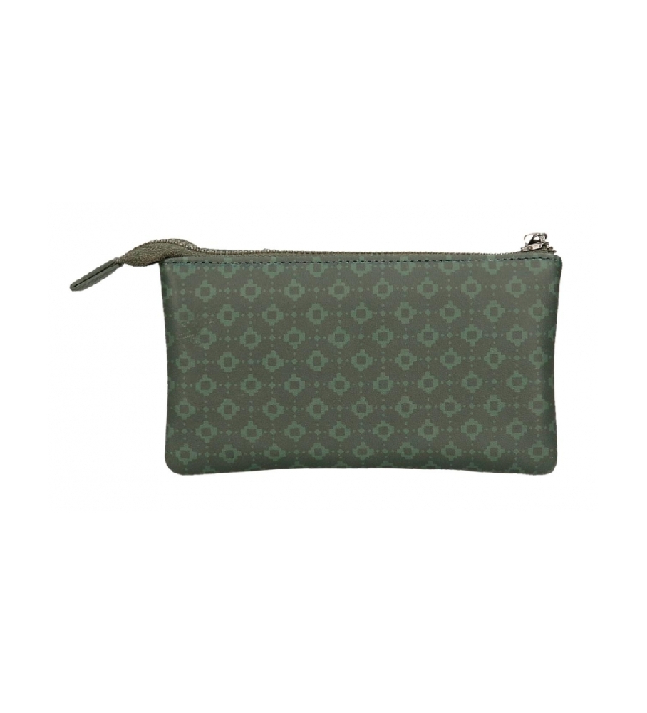 Carteira Pepe Jeans Bethany com três compartimentos, verde