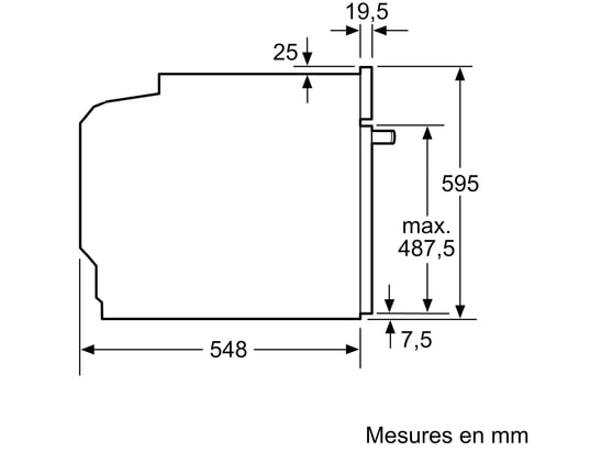 BOSCH - Four encastrable EcoClean HBA553BA3F, Série 4, EcoClean Direct