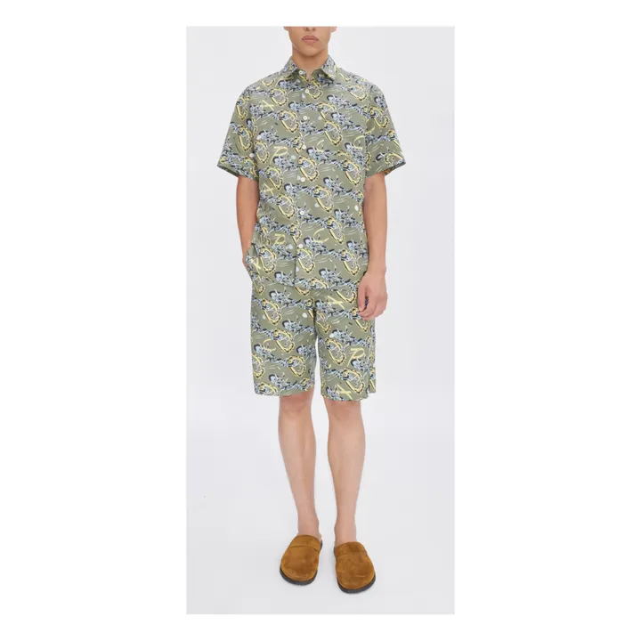 A.P.C. Short Vince Imprimé | Vert kaki