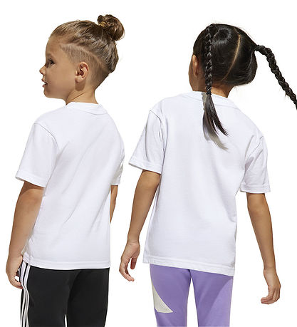 adidas Performance T-Shirt - LK BL - White/Black
