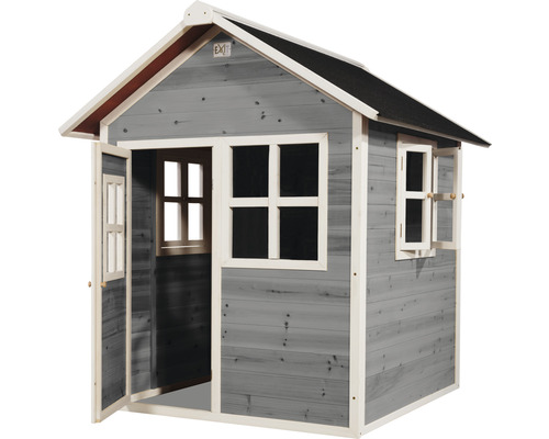 EXIT Loft 100 speelhuis, 159 x 149 x 135 cm, hout, grijs