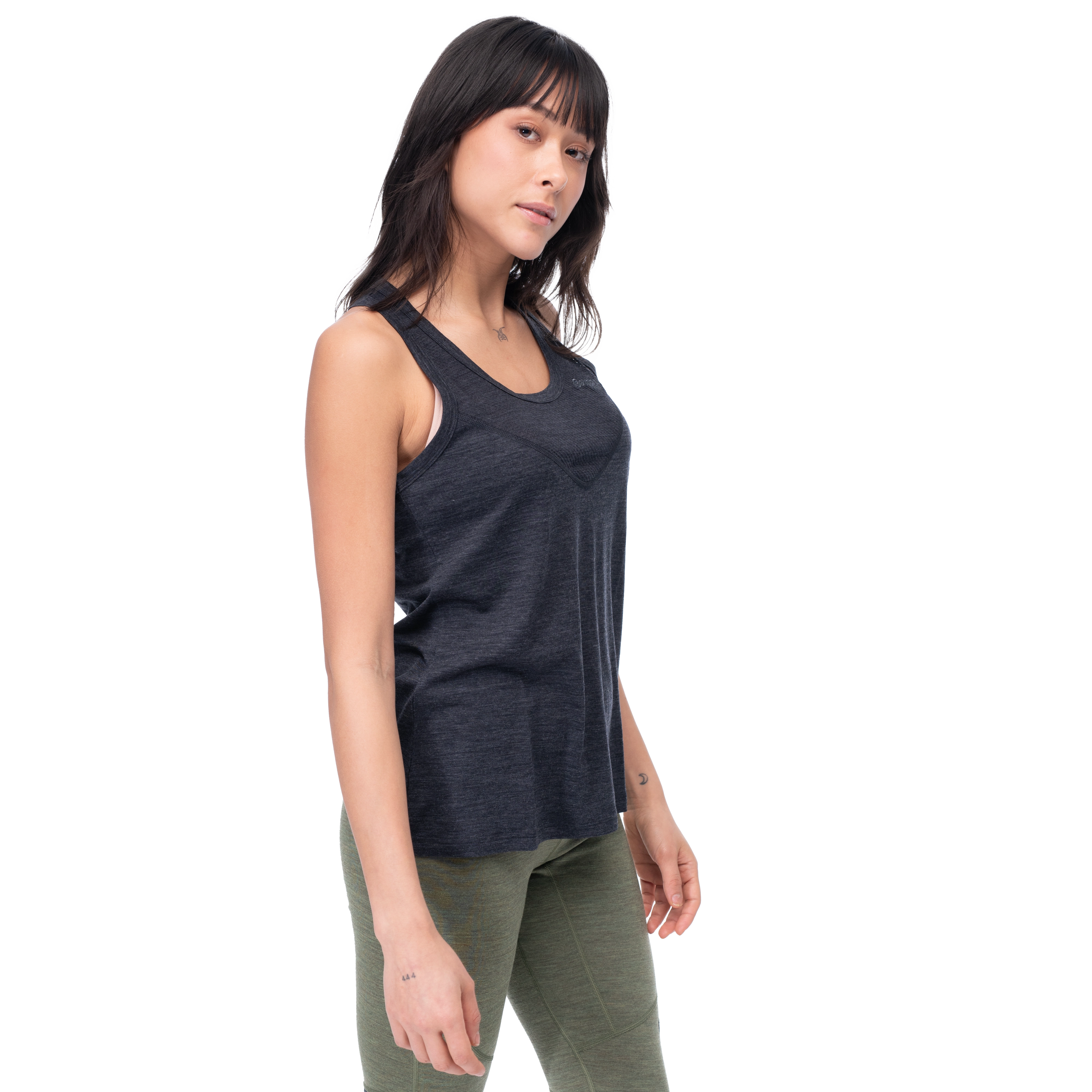 Inner:Light W Singlet Solid Charcoal