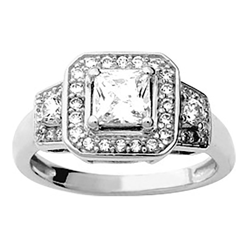 Bague femme - Oxyde de zirconium - Argent 925
