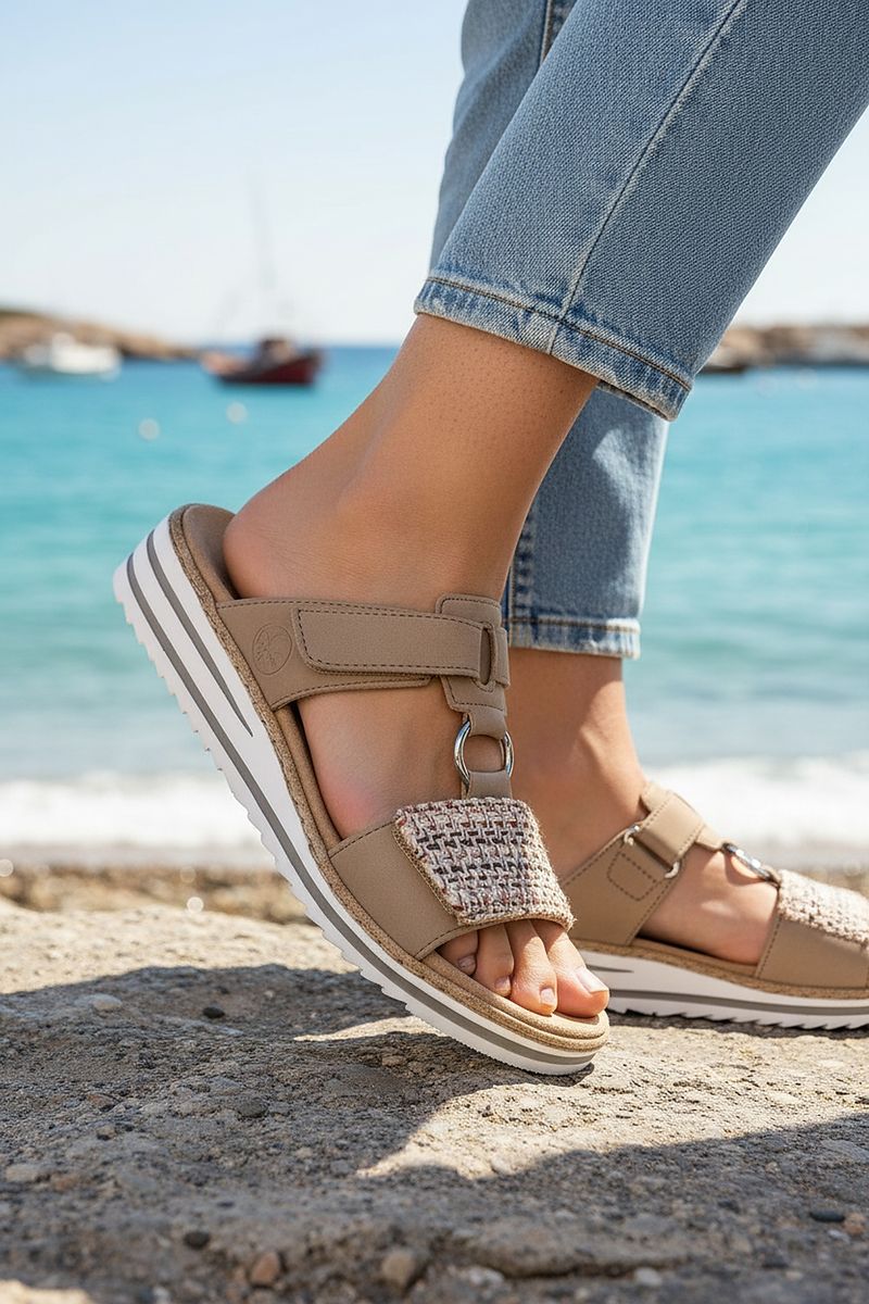 Rieker Slippers Beige Dames