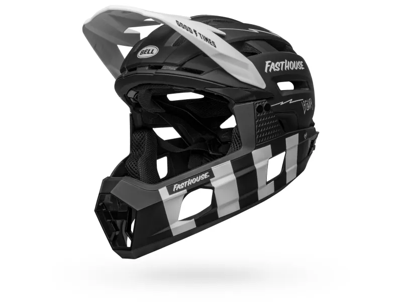 Bell Helmets Super Air R Spherical, Lukket hjelm, I-form konstruktion, Hjelmvisir, Mat