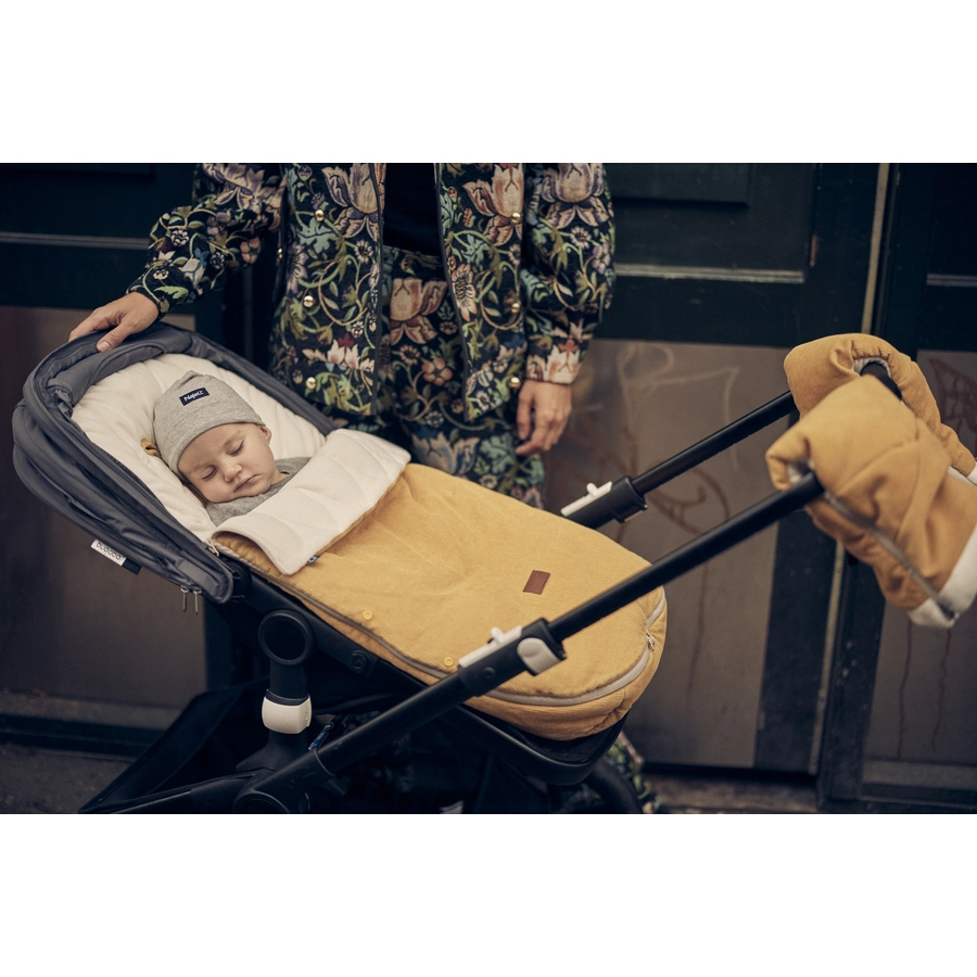 Najell Winterfußsack Dijon Yellow Cord