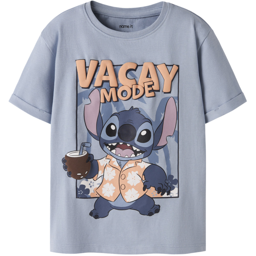 Køb Name It Blue Fog Nmmantonio Stitch Ss Nreg Top Wdi