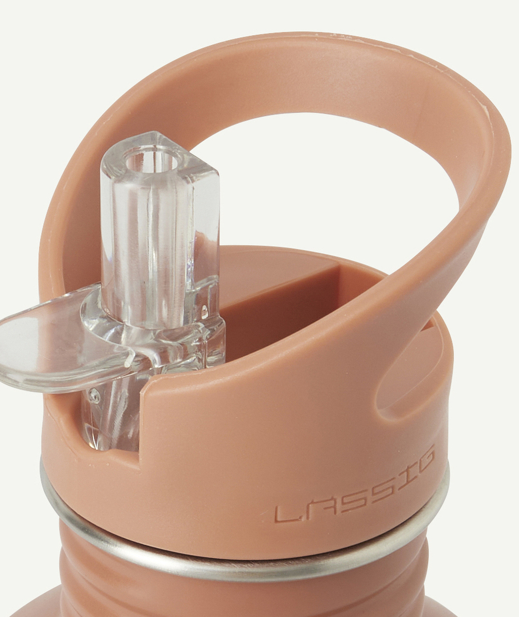 LASSIGGOURDE EN INOX CARAMEL À MOTIF RAYURES 500ML
