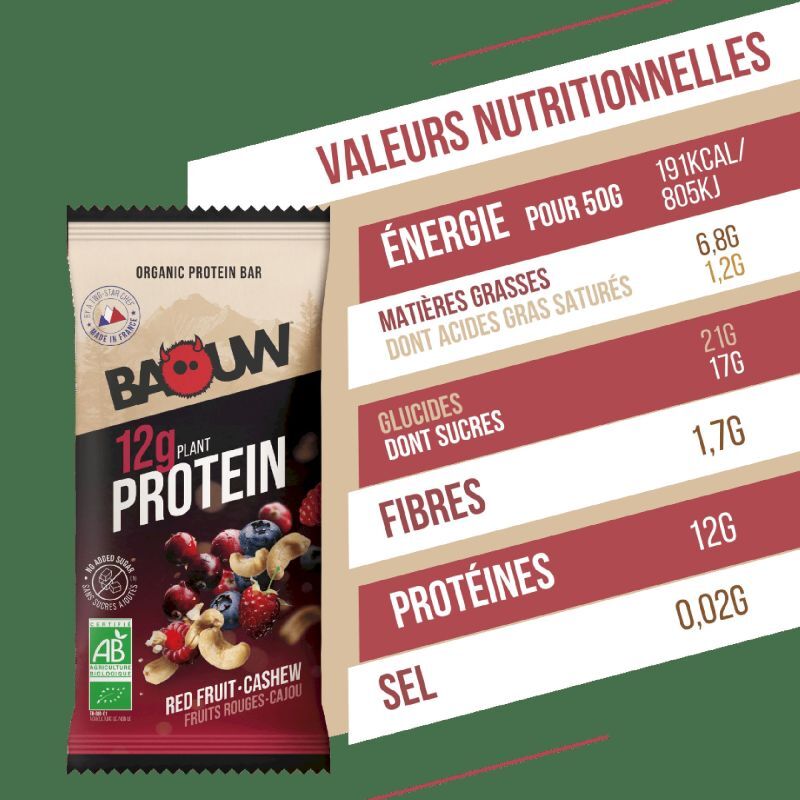 Fruits Rouges-Cajou - Barre énergétique