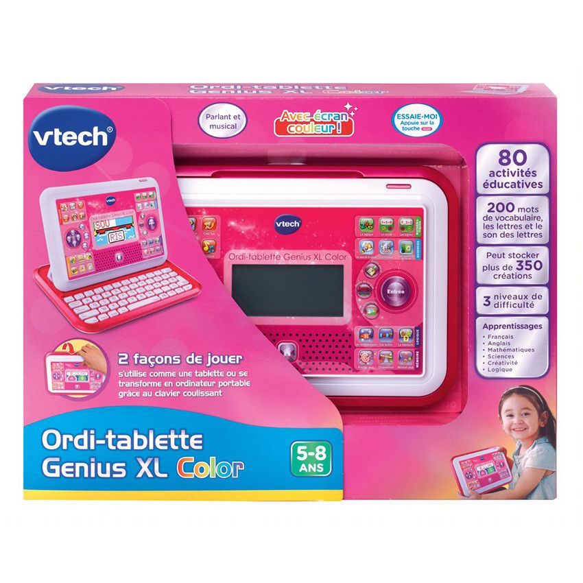 Ordinateur tablette Genius XL Color - Rose - Ecru