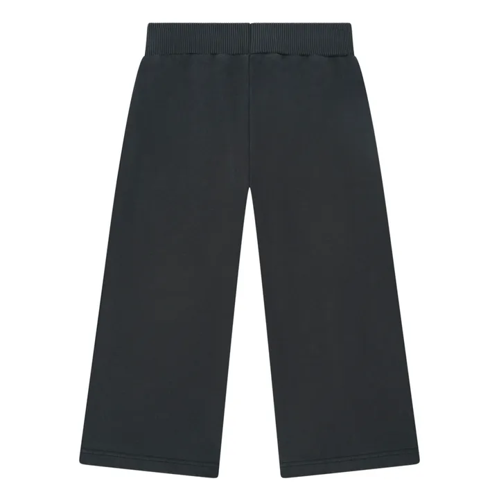 SMALLABLE BASICS Pantalon Fille Droit Molleton Bio | Noir