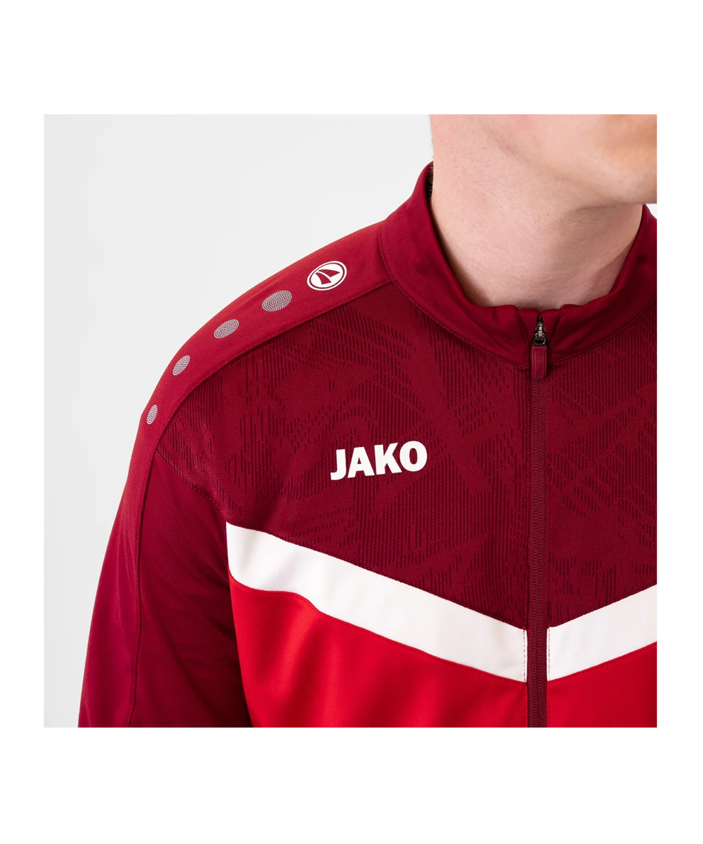 JAKO Iconic Polyesterjacke Kids Rot F103