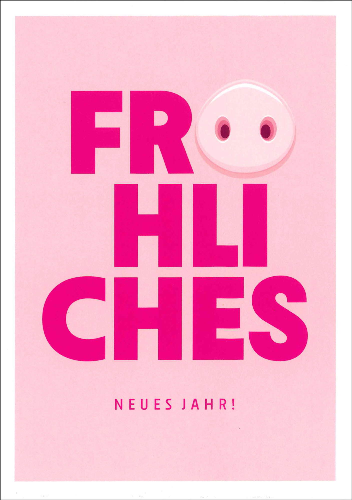 Postkarte 'Fröhliches neues Jahr' günstig bestellen