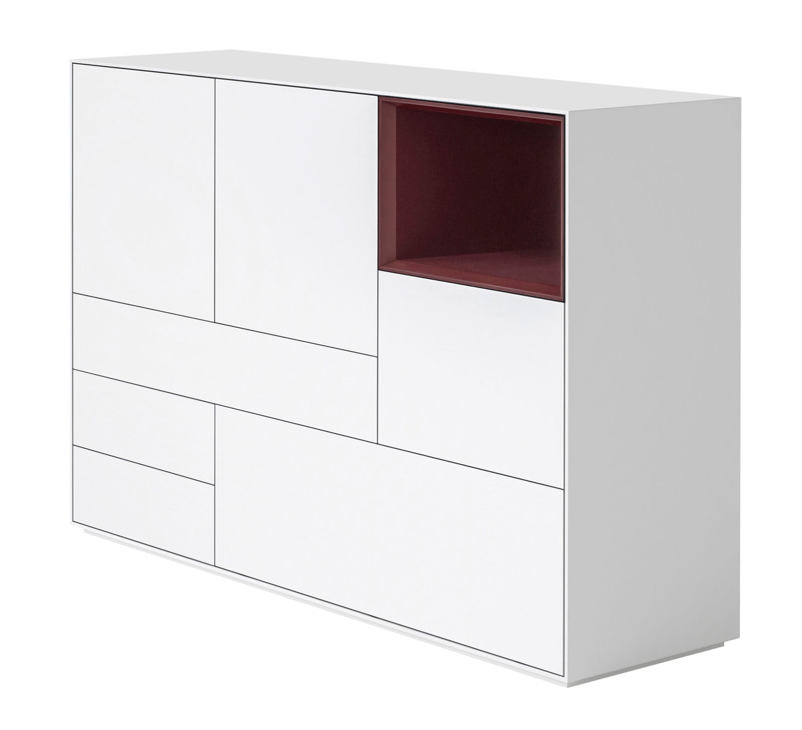 Highboard MAYA 150 x 105 cm Weiß matt