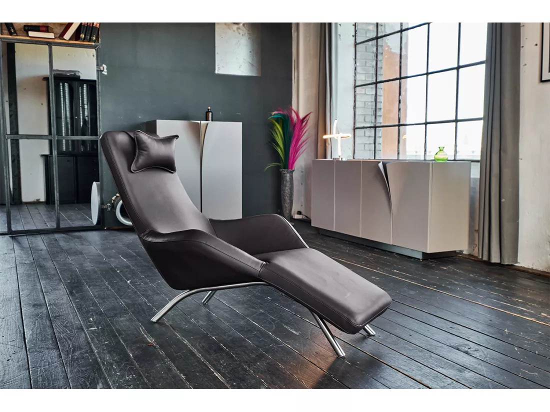 Fauteuil - Gris cuir - CAVAL