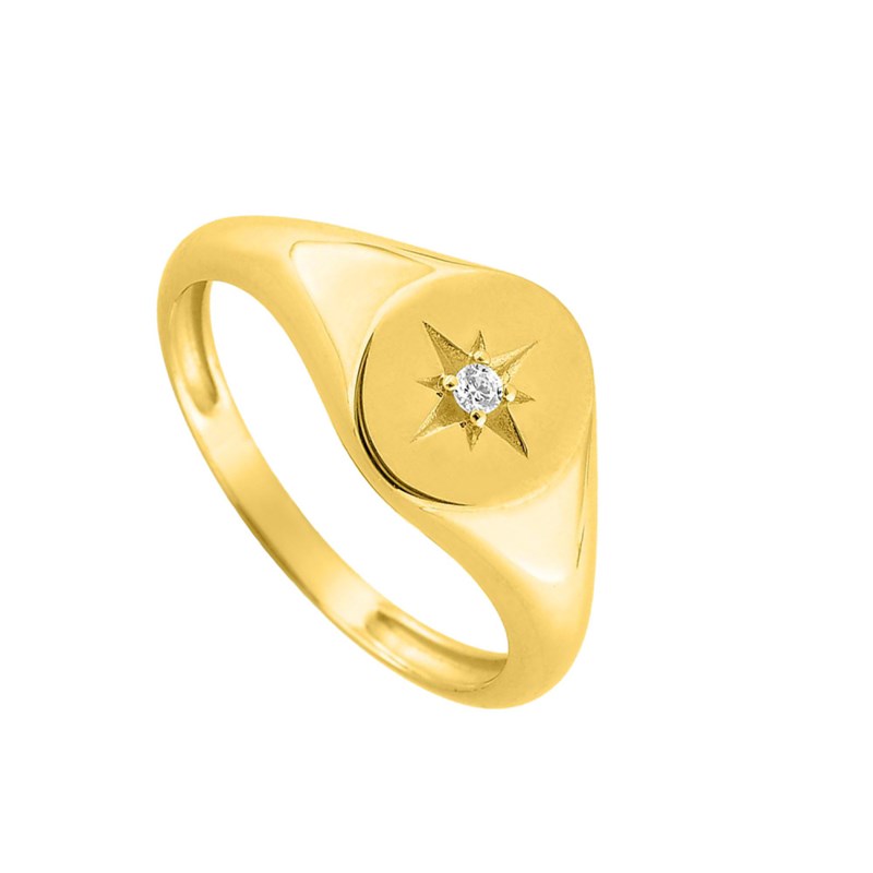 Bague Femme - Oxyde de zirconium - Or 18 Carats