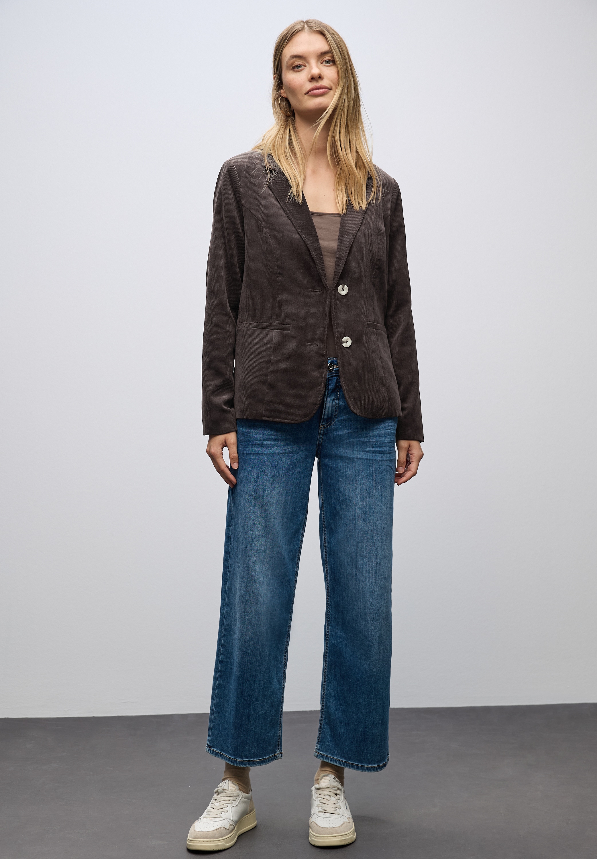 STREET ONE Kurzblazer , mit Reverskragen und aus Cord