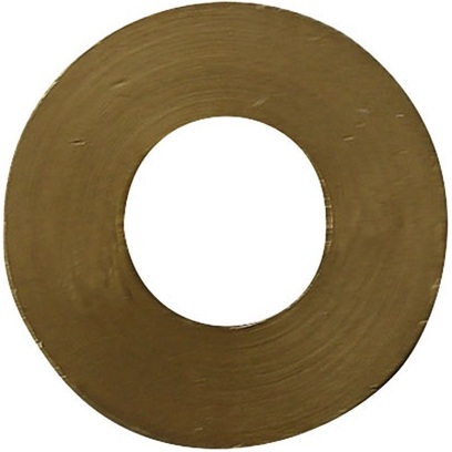 Bague de paumelle - Ext D13.2 - Int D7 - ép.2 mm - laiton - lot de 6