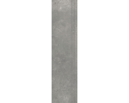 Porseleinen traptrede Loftstone grijs 30 x 120 x 1,05 cm gerectificeerd