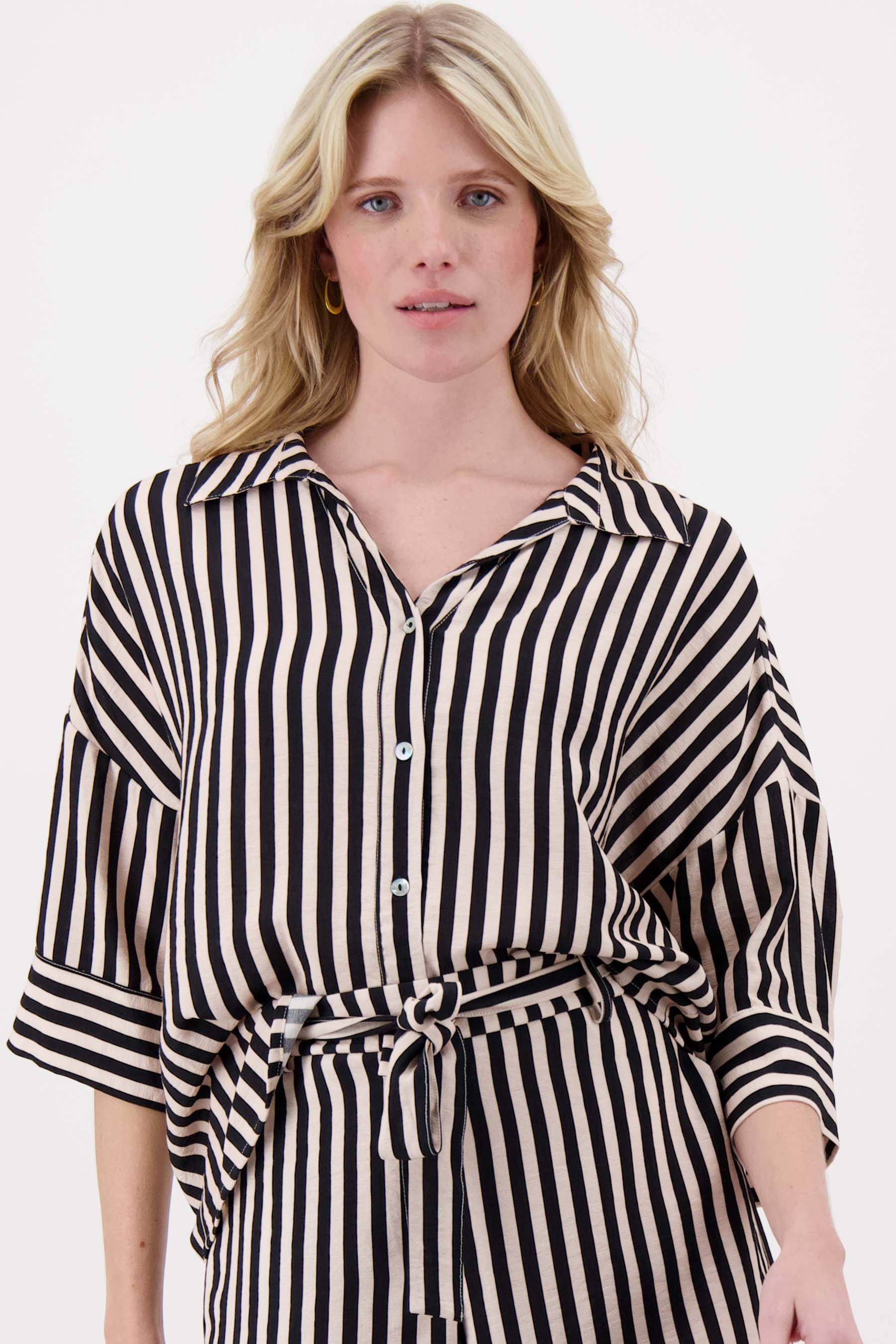streep blouse 1/2 mouw