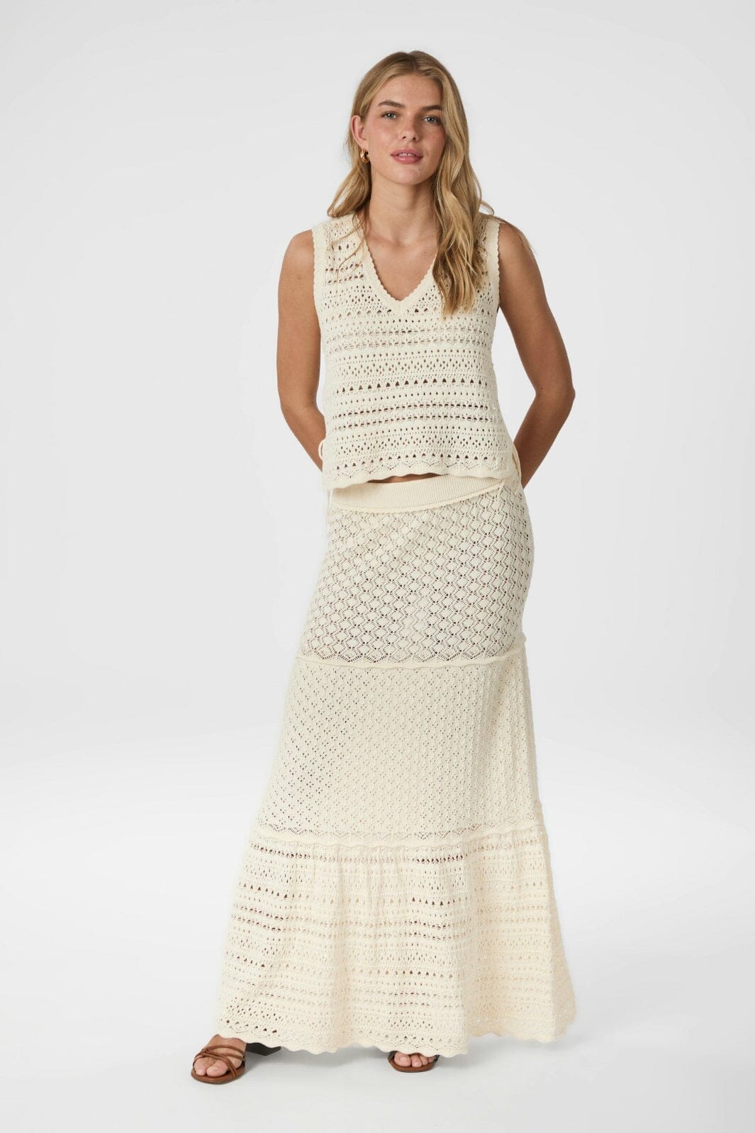 Neo Noir Catana Crochet Knit Top 165990