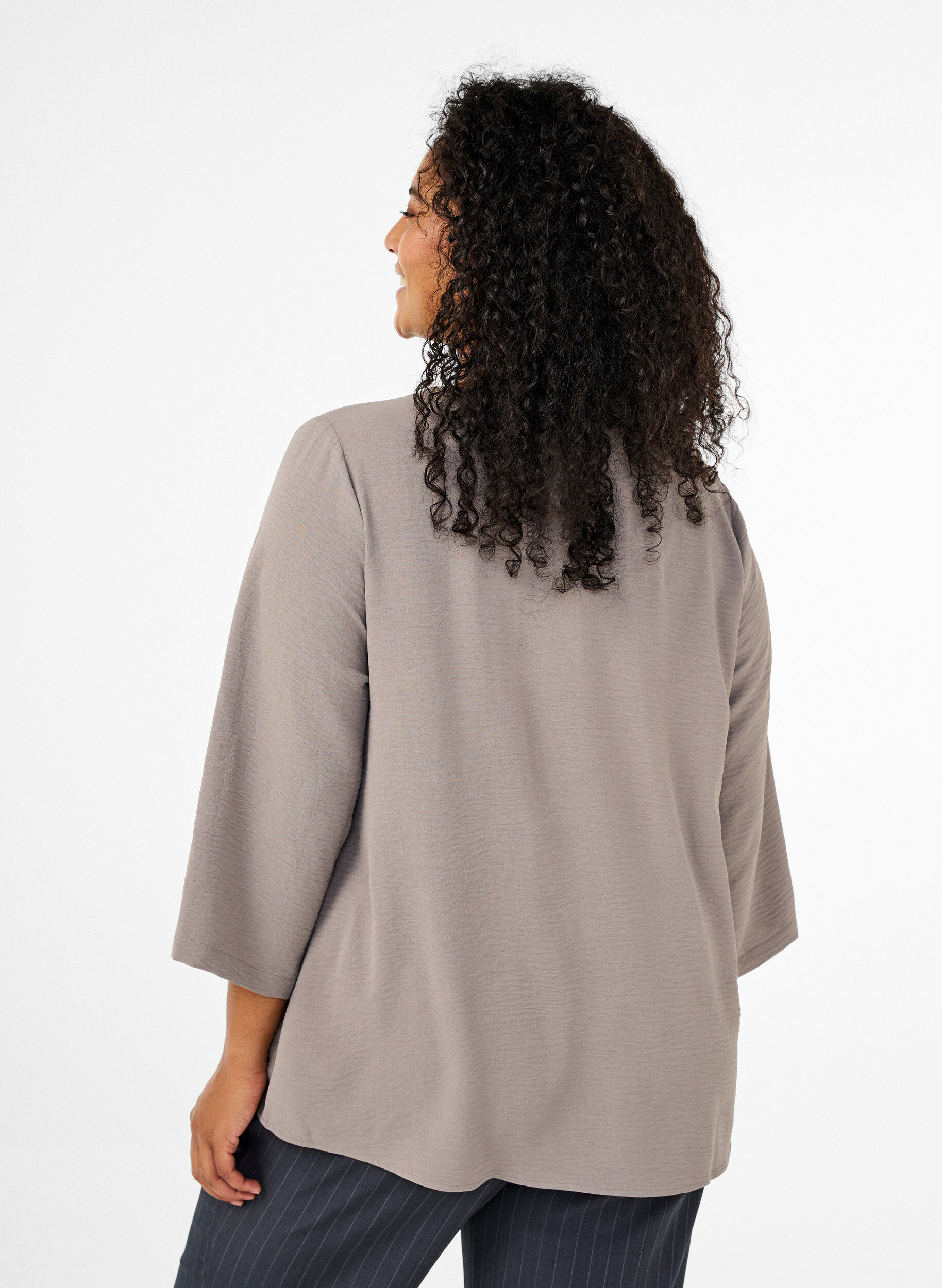 FLASH - Bluse med 3/4 ærmer