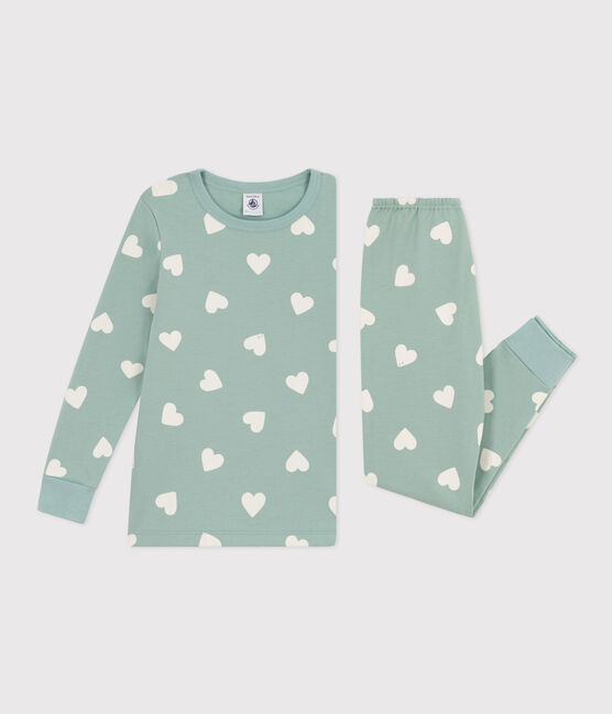 Pyjama cœur en molleton enfant