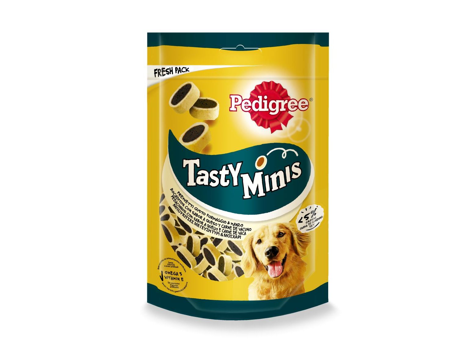 SNACKS PARA CÃO PEDIGREE TASTY BITES CHEESY BITES 140G