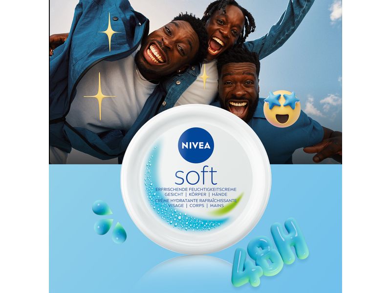 NIVEA Körpercrème Soft 300 ml Erfrischende und feuchtigkeitsspendende Körperpflege