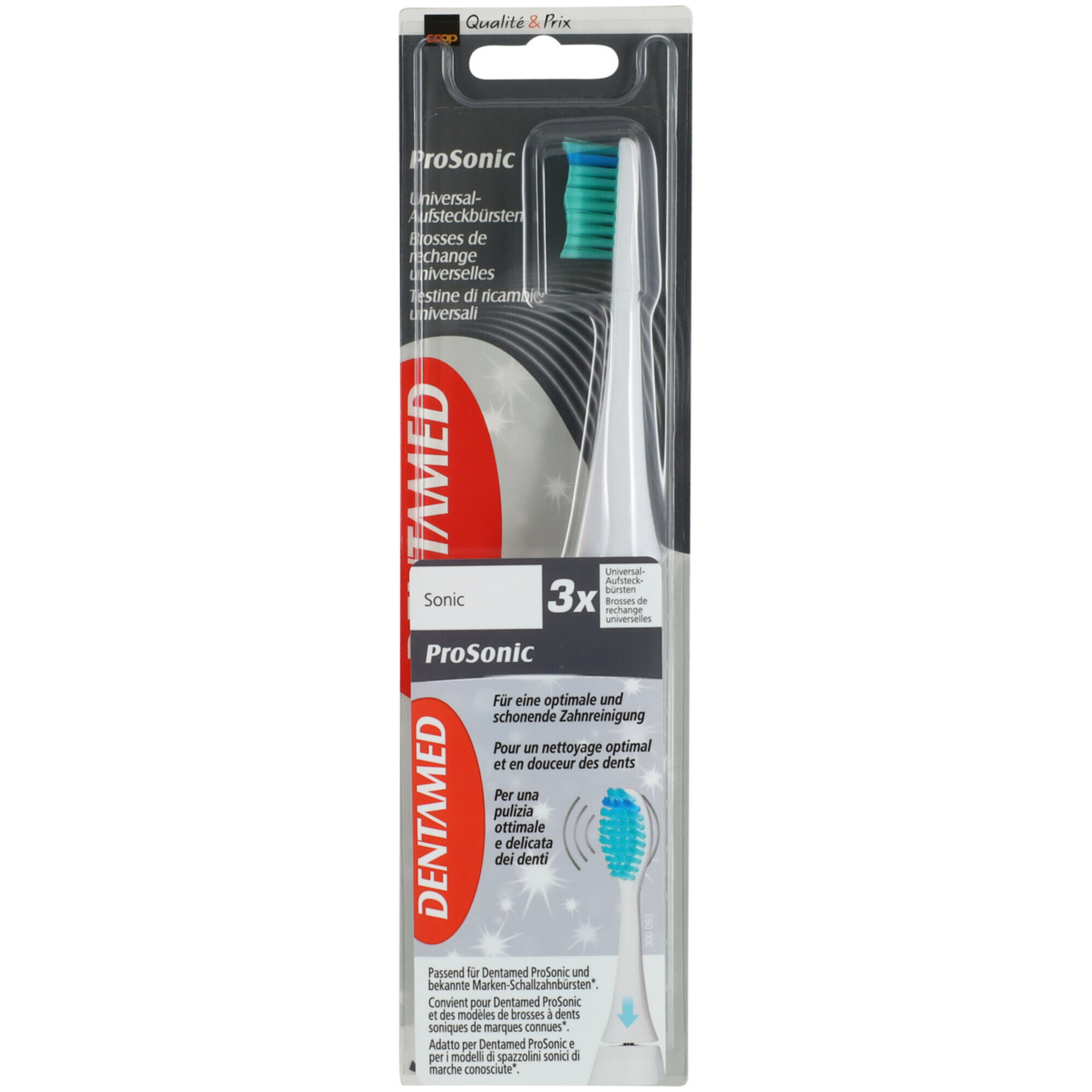 Dentamed Ersatzset Sonic Universal 3 Stück