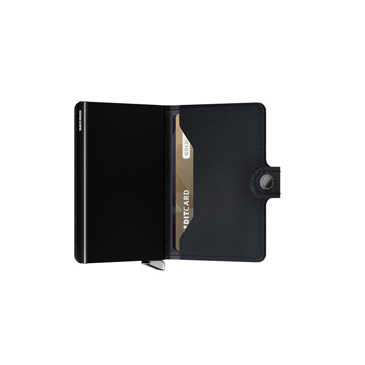 Secrid Miniwallet Portemonnee Emboss Lines black